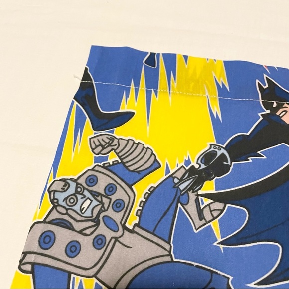1996 DC Comics Batman and Robin Mr Freeze Twin Flat Sheet Bibb Company - Picture 8 of 16